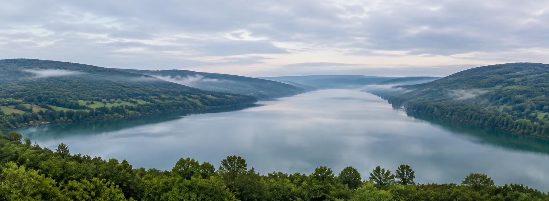 Morning over the Finger Lakes of New York